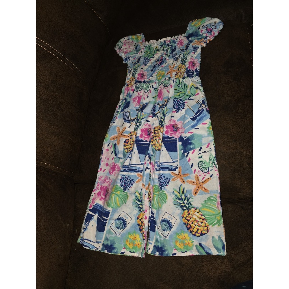 Gymboree tropical paradise one piece romper outfit size 3t boat pineapple